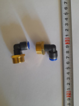 Соединитель аварийный (металл +пласт) 8 мм Угловой М22*1,5