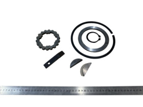 РК вала вторичного  (кольца стопорные, шпонки, шайба)