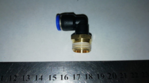 Соединитель аварийный угловой (металл+пластмасса ) 8 мм м16