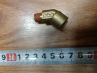 Штуцер-угольник 45* клап. возд-го двойного Н-образного, цил.перекл.пер. (9JS135A)