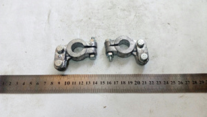 Клемма АКБ 2шт. (свинец) )(с болтом и без болта)