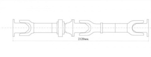 Карданная передача (Белкард) 2120 мм 4 отв