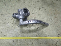 Патрубок помпы нижний дюралевый--под краник