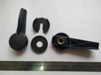 Ручка замка внутренняя(привода замка+розет+облицов)