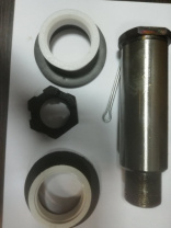 Палец реактивной штанги  в сборе с втулк+уплотн+гайка+шшплинт
