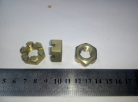 Гайка М14*1,5 коронч  низкая