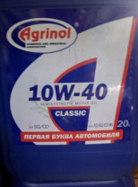 Масло 10W40 (20л) Агринол п/синт SG/CD Масло 10W40 (20л) Агринол п/синт SG/CD